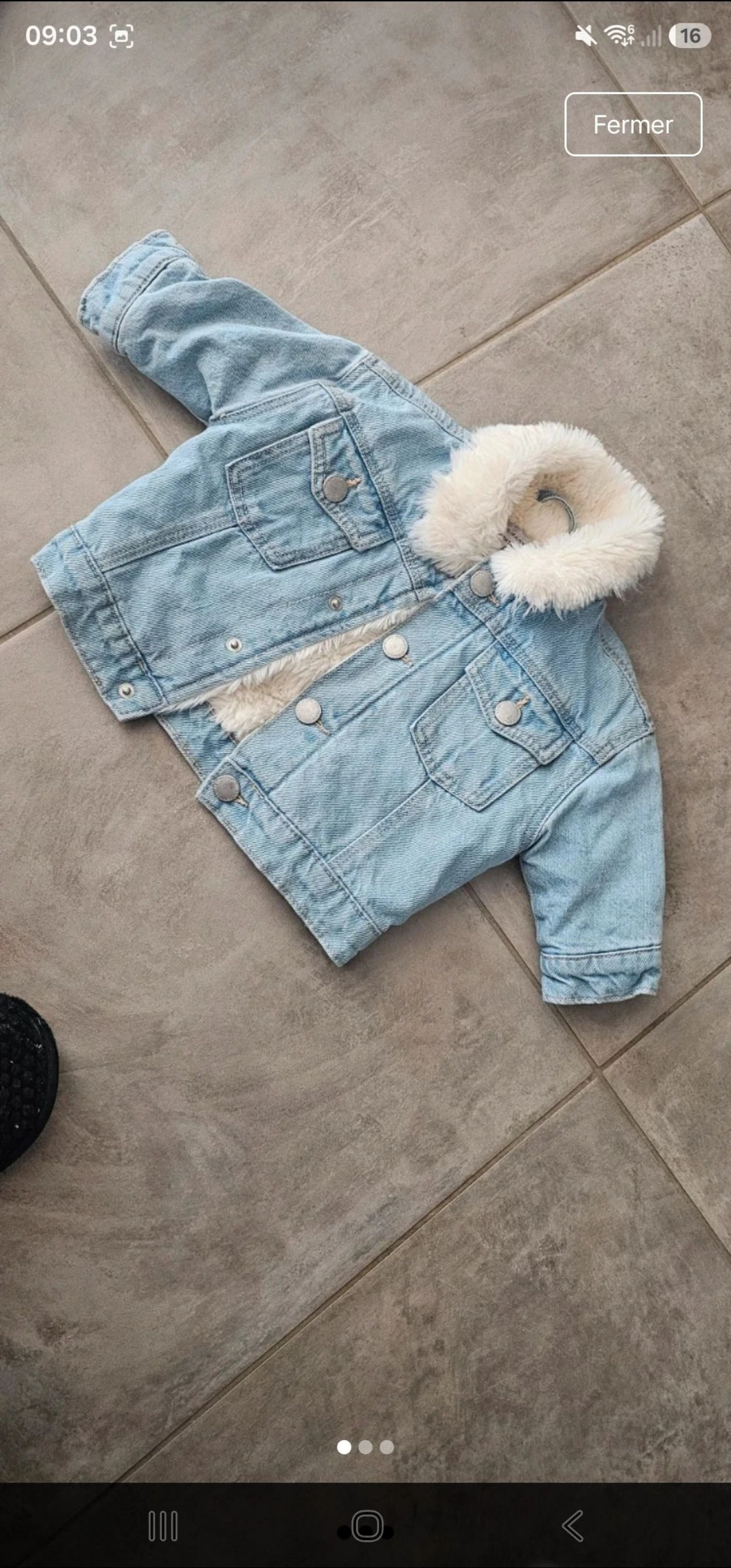 Veste en jeans primark 3 mois